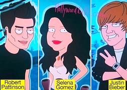 Justin Bieber, Selena Gomez y Robert Pattinson aparecen en 'Padre de familia'