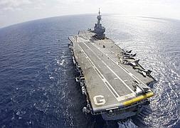Imagen del portaaviones Charles de Gaulle. ::                             REUTERS