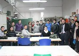 Visita de la delegación alemana al IES Miguel de Cervantes. :: Foto: CARM | Vídeo: D. Zapata