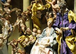 Esculturas pertenecientes al belén propiedad de los hermanos García de Castro expuesto en el Museo Salzillo. :: Ayto.