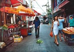 Pasear verduras, la nueva moda china