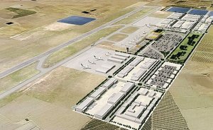 Recreación virtual de cómo quedará el aeropuerto internacional de Murcia en la pedanía de Corvera. ::                             AEROMUR