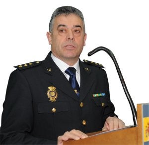 El nuevo jefe de la Policía en Murcia, Cirilo Durán, durante su toma de posesión esta semana.                            ::                             GUILLERMO CARRIÓN