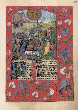 'Breviario de Isabel la Católica. Páginas interiores del facsímil de la reina Isabel donde se aprecian las iluminaciones de los artistas flamencos.