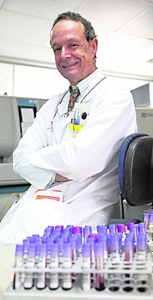 José María Moraleda, jefe de Hematología de La Arrixaca. ::                             F. M.
