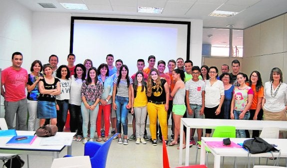 Algunos de los alumnos participantes en este proyecto.