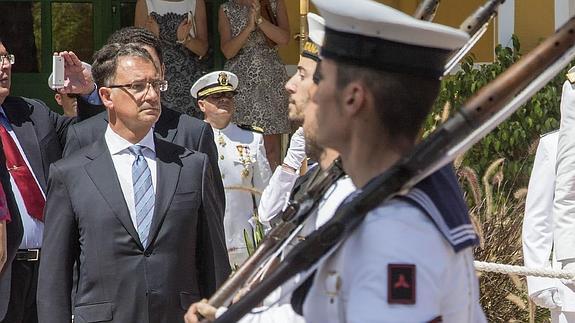 Bascuñana, este miércoles en los actos en honor a la Virgen del Carmen en Cartagena. 