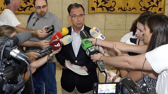 Bascuñana, durante su comparecencia ante los medios.