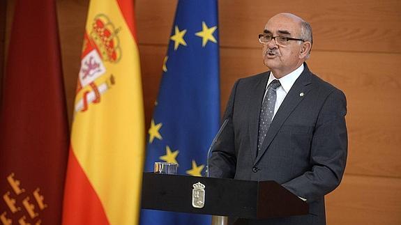 Garre, durante el acto de presentación.