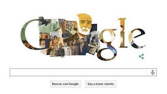 Francisco Giner de los Ríos, homenajeado en el doodle de Google
