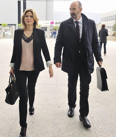 Pilar Megía sale del juzgado el pasado mes de marzo