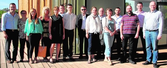 Algunos de los participantes -procedentes de ocho estados de la UE- en el proyecto Urbact. 