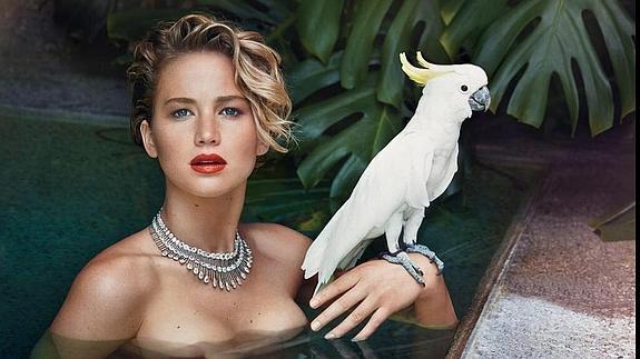 Jennifer Lawrence posando para Vanity Fair