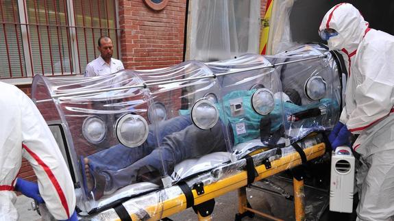 Llegada a La Arrixaca del inmigrante con síntomas sospechosos de ébola. 