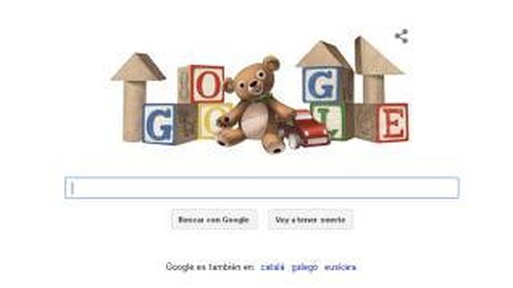 Día del niño en el doodle de Google