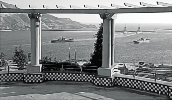 
Passaporte tomó en 1927 esta imagen de la dársena desde el parque.
