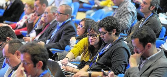 Algunos de los asistentes al congreso. 