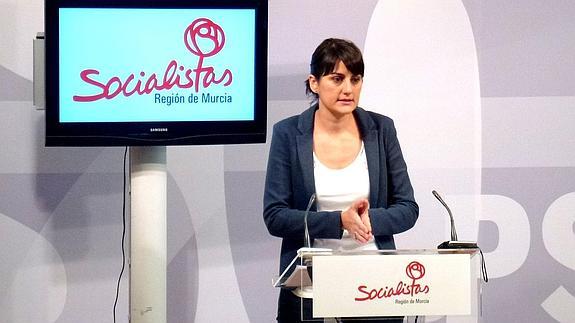 María González Veracruz, este viernes en Murcia. 