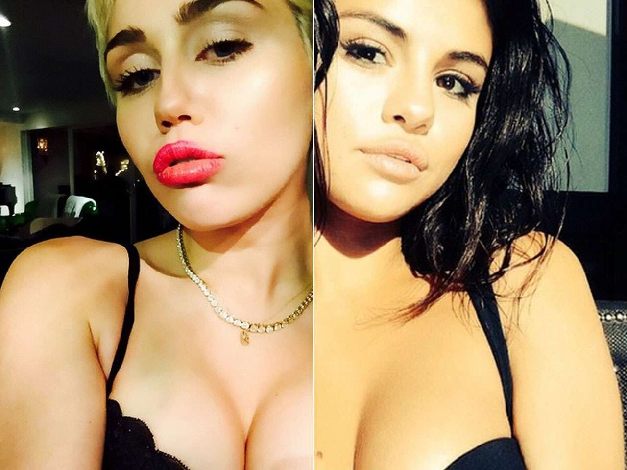 Miley Cyrus y Selena Gómez