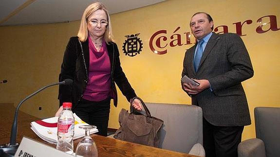 Garrido y Martínez-Pujalte, durante la conferencia.