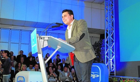 José Miguel Luengo, durante el acto de presentación. 