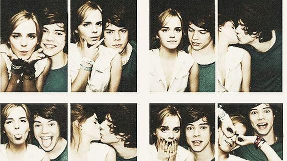 Fotomontaje de los fans de One Direction y Enma Watson 