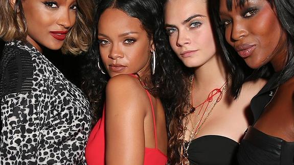 Rihanna, el motivo de la falsa pelea entre Naomi Campbell y Cara Delevingne