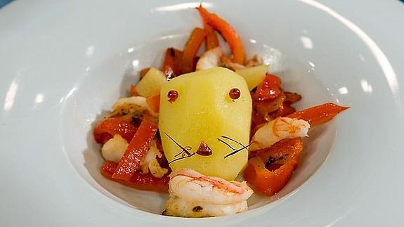 El "León come gamba" de Alberto en MasterChef