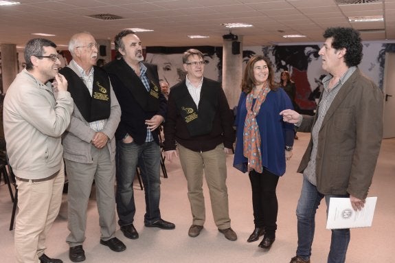 Rubén Castillo, Elías Meana, Manuel Moyano, Pablo Aguilar, Consuelo Mengual y Paco López Mengual.