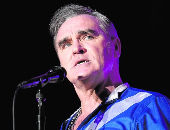 Un instante de la esperada actuación de Morrissey. 