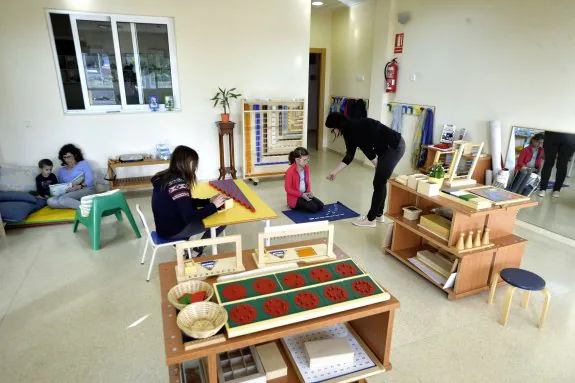 Aula del colegio Montessori de Murcia. nacho garcía / AGM
