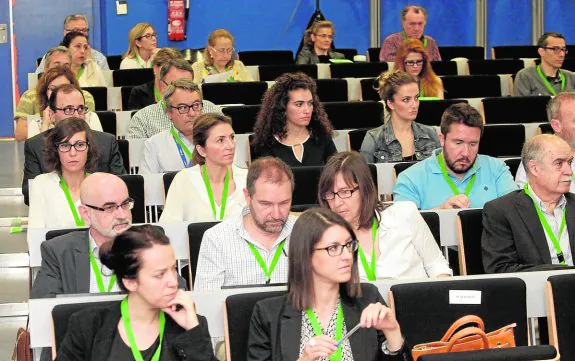 Investigadores y empresarios, ayer, en el Workshop organizado por la Fundación Séneca. 