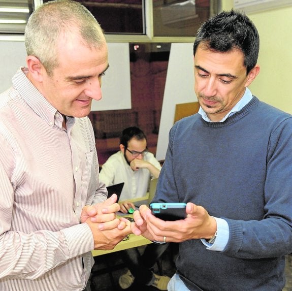 César Nebot y Rubén Serna, la noche electoral. 