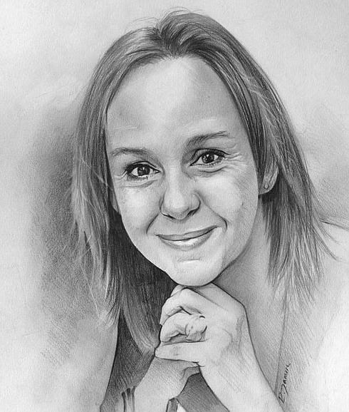 Un retrato de María Dueñas. 