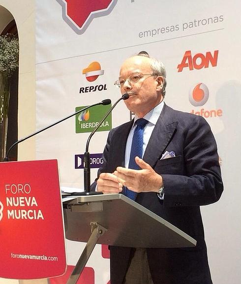 José Luis Feito, este lunes en el Foro Nueva Murcia. 