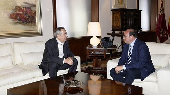 Tovar y Sánchez, este lunes en San Esteban. 