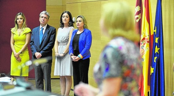 Violante Tomás hablando ante sus flamantes nuevos cargos. 