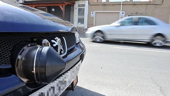 Radar móvil de la Policía Local. 