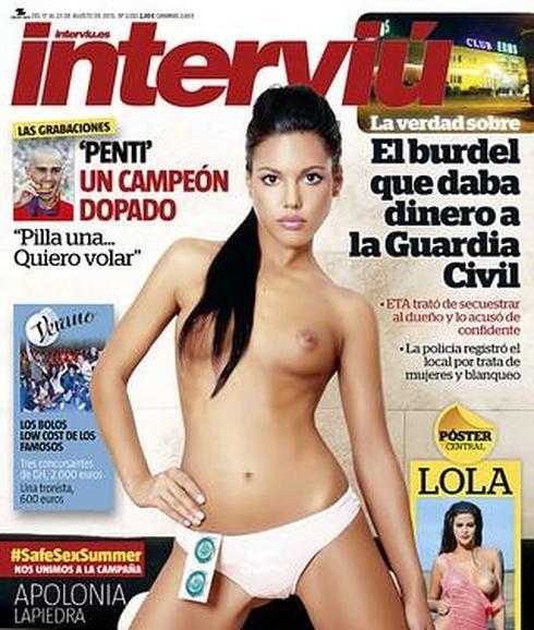 Apolonia Lapiedra en la portada