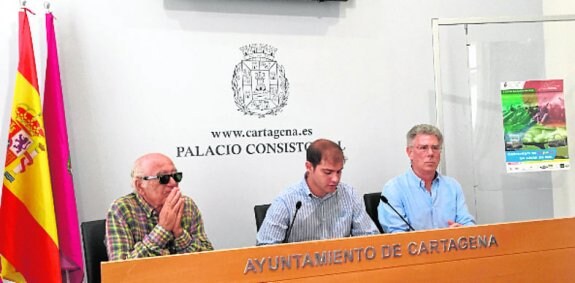 Miguel Ángel Celdrán, Ricardo Segado y Antonio Cordero. :: lv