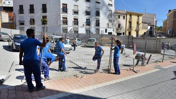 Obras de renovación integral en Lorca. 