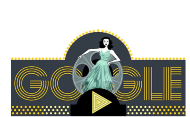 Doodle de Hedy Lamarr.