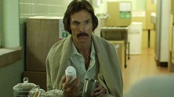 Matthew McConaughey, caracterizado de enfermo de Sida, en una escena de la película 'Dallas Buyers Club'. 