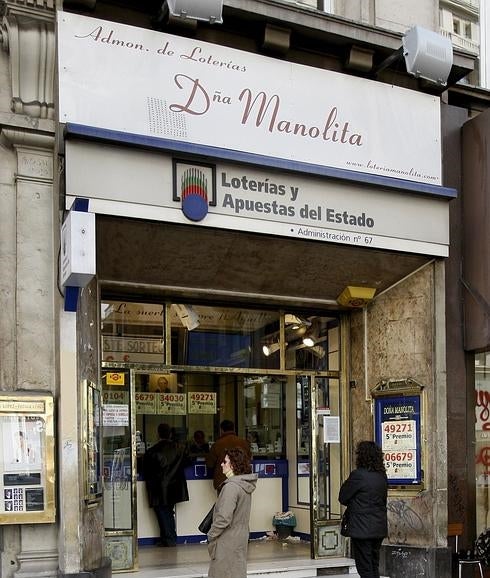 La administración de loterías Doña Manolita