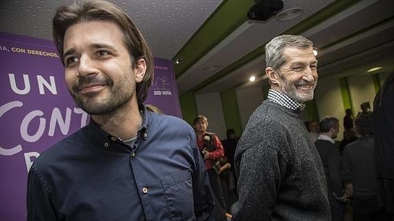 Javier Sánchez y Julio Rodríguez, en Cartagena.