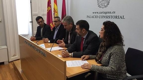 Presentación de la marcha en el Ayuntamiento de Cartagena.
