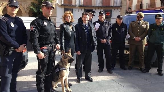 Alma, en la presentación de la Unidad Canina.