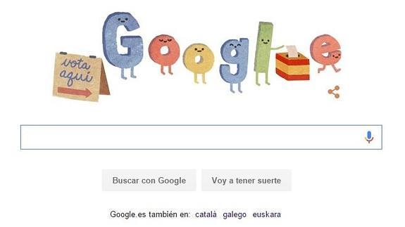 Doodle de Elecciones Generales España 2015.