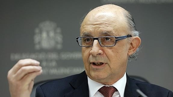 Ministro de Hacienda, Cristobal Montoro.