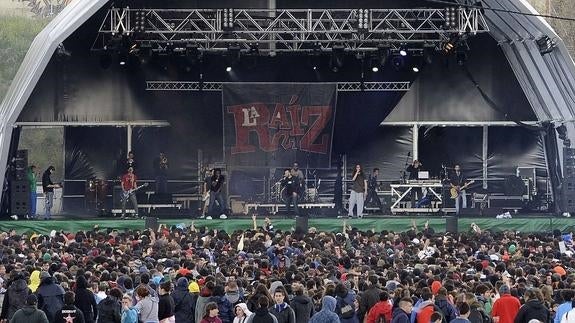 Concierto de La Raíz en una edición anterior del festival. 